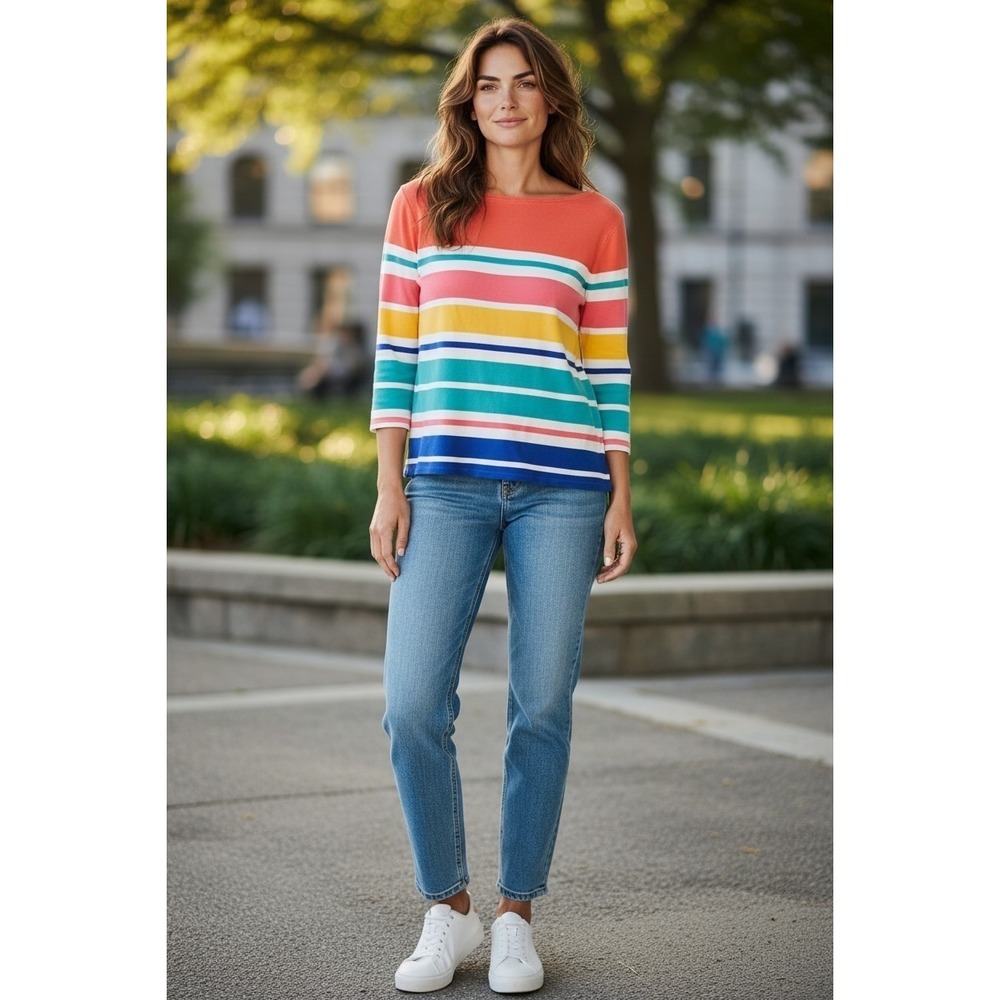 TALBOT'S‎ - The Talbot's Tee, 3/4 Sleeve, Size Mp